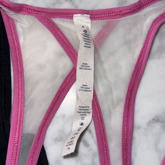 Lululemon Pink & Black Women's Racerback Tank Top Bundle 4 - Picture 3 of 9